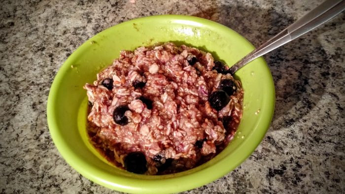 Breakfast: Homemade hot cereal