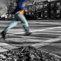 crosswalk running spot color