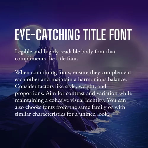 Example font pairing