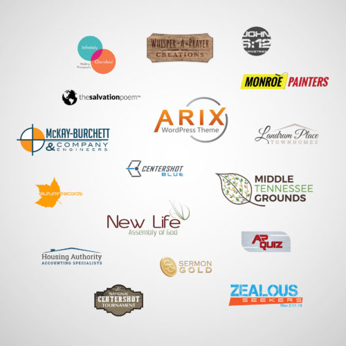 Collage of various logos