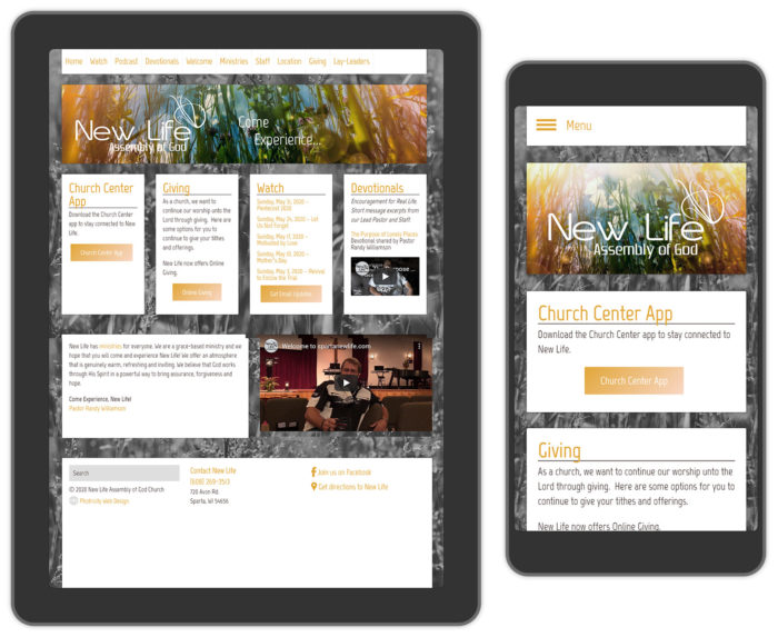 Responsive web design example