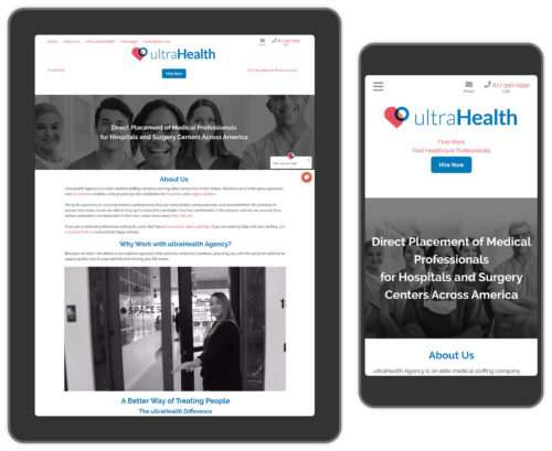 Healthcare web design